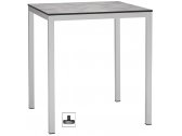Стол ламинированный обеденный Scab Design Mirto сталь, компакт-ламинат HPL белый, цементный Фото 1