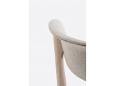 Стул деревянный с мягкой обивкой PEDRALI Tivoli ясень, ткань беленый ясень, светло-серый Фото 7