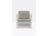 Кресло пластиковое c подушками PEDRALI Sunset полиэтилен, ткань белый, светло-серый Фото 4