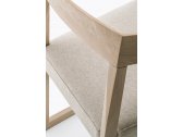 Кресло деревянное мягкое PEDRALI Sign дуб, ткань беленый дуб, светло-серый Фото 8