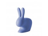 Стул пластиковый Qeeboo Rabbit полиэтилен голубой Фото 3