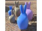 Стул пластиковый Qeeboo Rabbit полиэтилен голубой Фото 6