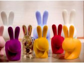 Стул пластиковый Qeeboo Rabbit Velvet Finish полиэтилен темно-золотой Фото 11
