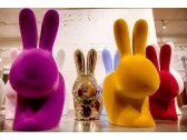 Стул пластиковый Qeeboo Rabbit Velvet Finish полиэтилен темно-золотой Фото 20