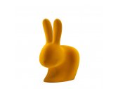 Стул пластиковый Qeeboo Rabbit Velvet Finish полиэтилен темно-золотой Фото 6