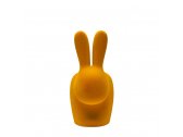Стул пластиковый Qeeboo Rabbit Velvet Finish полиэтилен темно-золотой Фото 5