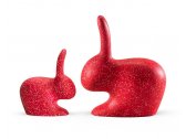 Стул пластиковый Qeeboo Rabbit Dots полиэтилен красный, белый Фото 8