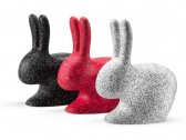 Стул пластиковый Qeeboo Rabbit Dots полиэтилен красный, белый Фото 9