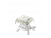 Пуф с подушкой Qeeboo Turtle Carry полиэтилен, ткань белый Фото 6