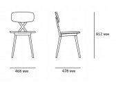 Комплект стульев с обивкой Qeeboo X Set 2 полипропилен, ткань черный, белый Фото 2
