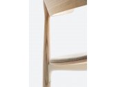 Кресло деревянное с мягким сиденьем PEDRALI Nemea алюминий, ясень, фанера, ткань беленый ясень, серый Фото 8