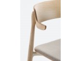 Кресло деревянное с мягким сиденьем PEDRALI Nemea алюминий, ясень, фанера, ткань беленый ясень, серый Фото 11