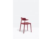 Кресло деревянное PEDRALI Nemea алюминий, ясень, фанера красный Фото 6