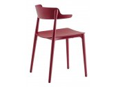 Кресло деревянное PEDRALI Nemea алюминий, ясень, фанера красный Фото 1