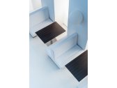 Диван модульный двусторонний PEDRALI Modus сталь, алюминий, дерево, ткань черный, голубой Фото 9