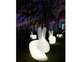 Светильник пластиковый напольный Qeeboo Rabbit OUT полиэтилен полупрозрачный Фото 14
