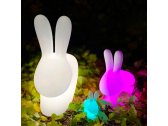 Светильник пластиковый напольный Qeeboo Rabbit OUT полиэтилен полупрозрачный Фото 25