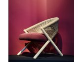 Лаунж-кресло деревянное с обивкой VeryWood Sisters ясень, роуп, ткань Фото 8