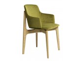 Кресло деревянное с мягкой обивкой VeryWood Egadi ясень, ткань Фото 1