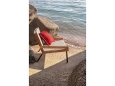 Кресло лаунж плетеное Ethimo Allaperto Nautic тик, алюминий, роуп кофейный, серый Фото 7
