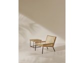 Кресло лаунж плетеное Ethimo Allaperto Nautic тик, алюминий, роуп кофейный, серый Фото 10