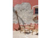 Кресло лаунж деревянное плетеное Ethimo Kilt тик, роуп натуральный тик, песочный Фото 11