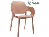 Кресло пластиковое Scab Design Hug Go Green технополимер карамель Фото 1