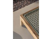 Шезлонг-лежак деревянный плетеный RosaDesign Dakota тик, алюминий, роуп натуральный, пустынный микс Фото 5