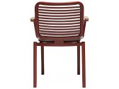 Кресло металлическое с подушкой Tagliamento Armona алюминий, тик, акрил терракотовый, светло-бежевый Фото 9