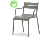 Кресло пластиковое PEDRALI Souvenir RG переработанный полипропилен серый Фото 1