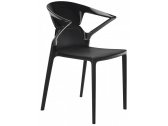Кресло пластиковое PAPATYA Ego-K стеклопластик, поликарбонат черный Фото 1