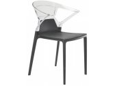 Кресло пластиковое PAPATYA Ego-K стеклопластик, поликарбонат антрацит, прозрачный Фото 1