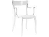 Кресло пластиковое PAPATYA Hera-K стеклопластик, поликарбонат белый, прозрачный Фото 1