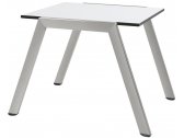 Столик металлический приставной PAPATYA Zen Side Table сталь, компакт-ламинат HPL белый Фото 1