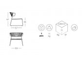 Кресло лаунж плетеное Scab Design Lisa Lounge Filo сталь, роуп антрацит, черный Фото 2