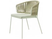 Кресло плетеное Scab Design Lisa Filo Nest сталь, роуп, ткань sunbrella зеленый шалфей, песочный, зеленый Фото 1