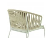 Кресло плетеное Scab Design Lisa Filo Nest сталь, роуп, ткань sunbrella зеленый шалфей, песочный, зеленый Фото 8