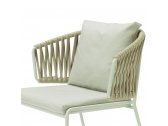 Кресло плетеное Scab Design Lisa Filo Nest сталь, роуп, ткань sunbrella зеленый шалфей, песочный, зеленый Фото 12