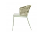 Кресло плетеное Scab Design Lisa Filo Nest сталь, роуп, ткань sunbrella зеленый шалфей, песочный, зеленый Фото 5