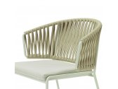 Кресло плетеное Scab Design Lisa Filo Nest сталь, роуп, ткань sunbrella зеленый шалфей, песочный, зеленый Фото 7
