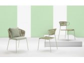 Кресло плетеное Scab Design Lisa Filo Nest сталь, роуп, ткань sunbrella зеленый шалфей, песочный, зеленый Фото 15