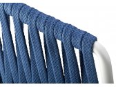 Кресло плетеное с подушкой Scab Design Lisa Filo Nest сталь, роуп, ткань sunbrella лен, полуночный, лед Фото 7