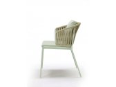 Кресло плетеное Scab Design Lisa Filo Nest сталь, роуп, ткань sunbrella зеленый шалфей, песочный, зеленый Фото 17