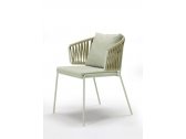 Кресло плетеное Scab Design Lisa Filo Nest сталь, роуп, ткань sunbrella зеленый шалфей, песочный, зеленый Фото 18