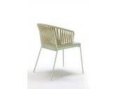 Кресло плетеное Scab Design Lisa Filo Nest сталь, роуп, ткань sunbrella зеленый шалфей, песочный, зеленый Фото 6
