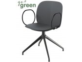 Кресло офисное пластиковое Scab Design Mentha Go Green алюминий, технополимер черный, антрацит Фото 1