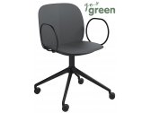 Кресло офисное пластиковое Scab Design Mentha Go Green алюминий, технополимер черный, антрацит Фото 1
