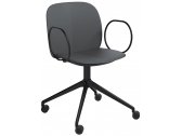 Кресло офисное пластиковое Scab Design Mentha Go Green алюминий, технополимер черный, антрацит Фото 3
