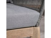 Комплект деревянной мебели Tagliamento River акация, роуп, олефин дымчатый белый, серый Фото 14