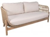 Комплект деревянной плетеной мебели Tagliamento Talara акация, роуп, олефин, искусственный камень бежевый, лен Фото 9